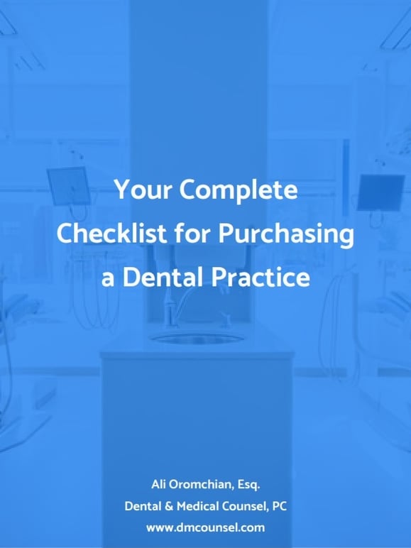 Dental Practice Purchase Checklist Download Thank You!